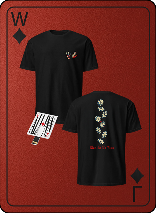 Pack T-Shirt Noir + Clé USB - Rien Ne Va Plus